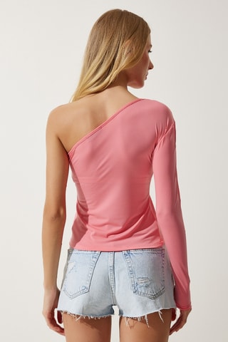 Top asymétrique - Rose