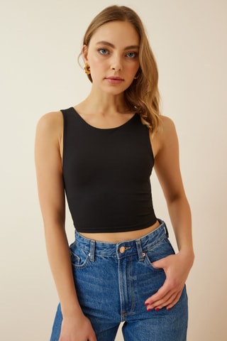 Crop top - Noir