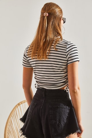 Top - Blanc et noir