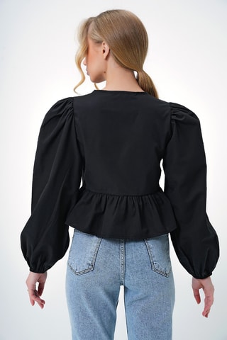 Chemisier court - Noir