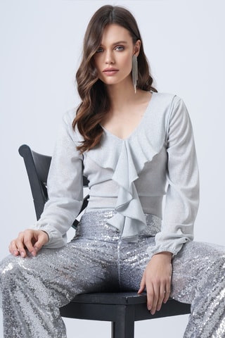 Top - Gris clair