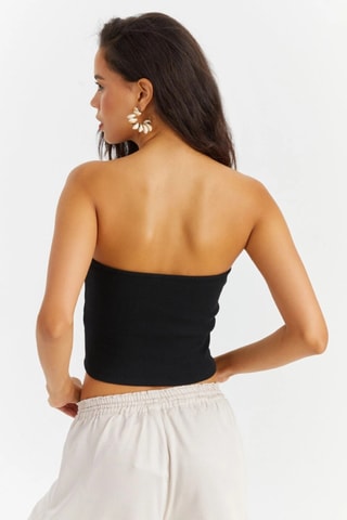 Crop top bustier - Noir