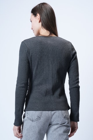 Top - Anthracite chiné