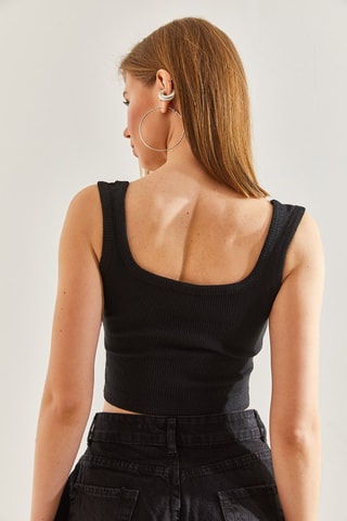 2 crop tops - Noir et blanc