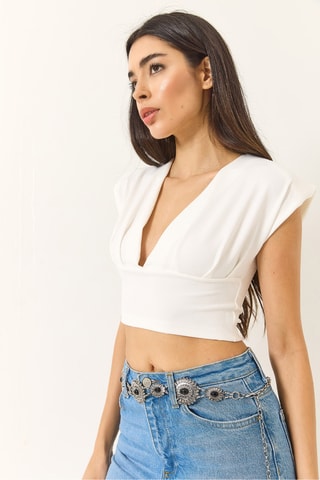Crop top - Blanc