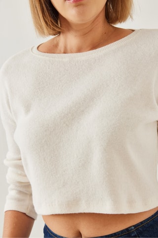 Pull court - Blanc