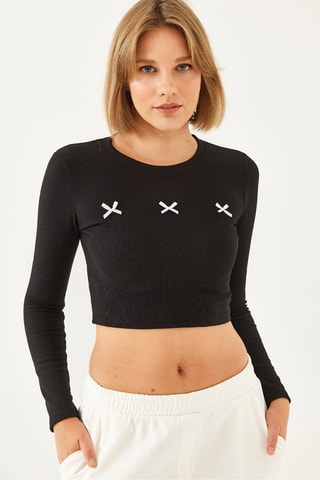 Crop top - Noir