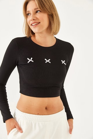 Crop top - Noir