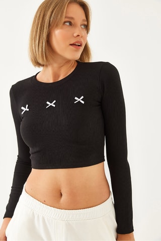 Crop top - Noir