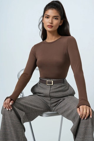 Top - Marron foncé