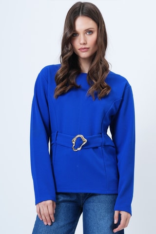 Top - Bleu cobalt