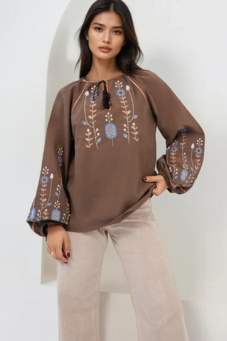 Blouse - Marron