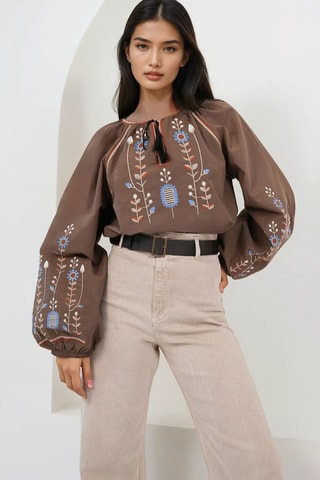 Blouse - Marron