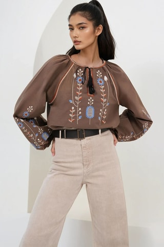 Blouse - Marron