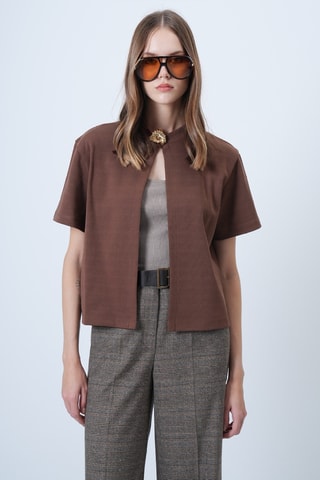 Gilet - Marron foncé