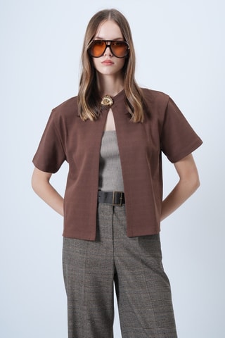 Gilet - Marron foncé