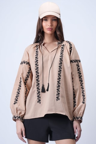 Blouse - Marron clair