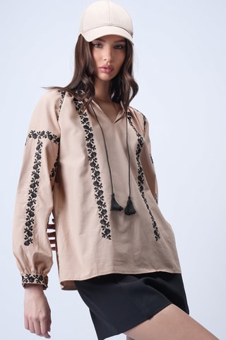 Blouse - Marron clair