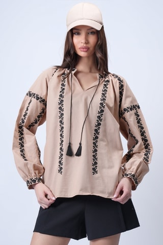 Blouse - Marron clair
