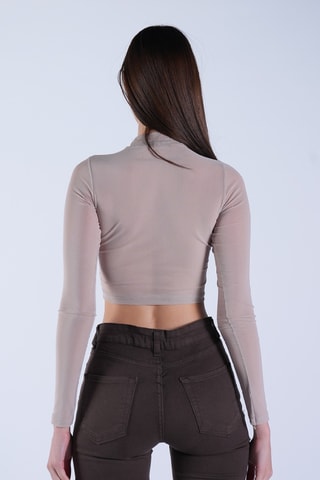 Crop top - Gris clair