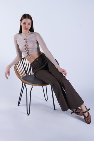 Crop top - Gris clair