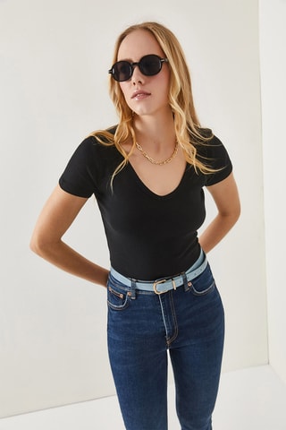 2 tops - Noir et blanc