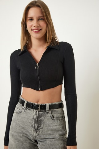 Crop top - Noir