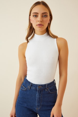 2 tops - Gris et blanc