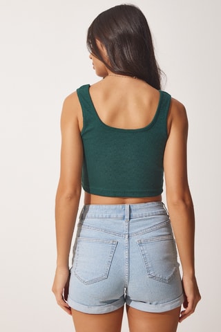 Crop top - Vert émeraude