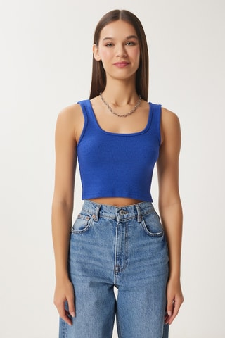 3 crop tops - Rouge et gris