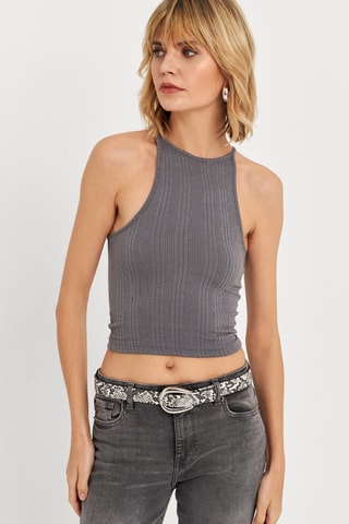Crop top - Gris