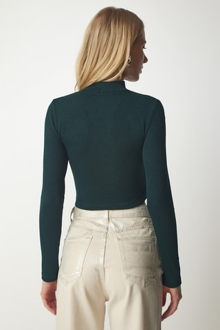 Pull cropped - Vert émeraude