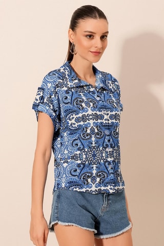 Chemisier - Bleu roi