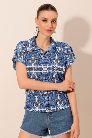 Chemisier - Bleu roi