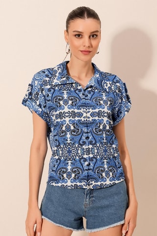 Chemisier - Bleu roi