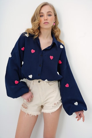 Chemisier - Bleu marine