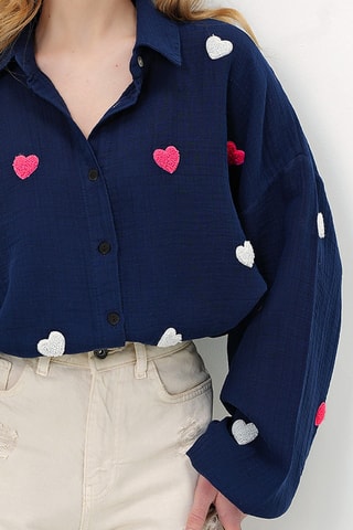 Chemisier - Bleu marine