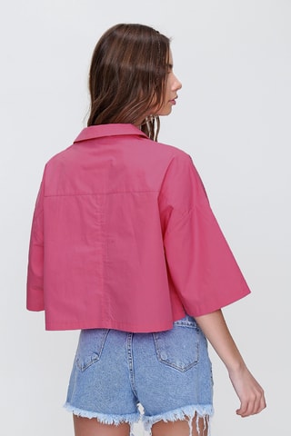 Chemisier court - Vieux rose