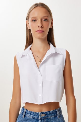 Chemisier court - Blanc
