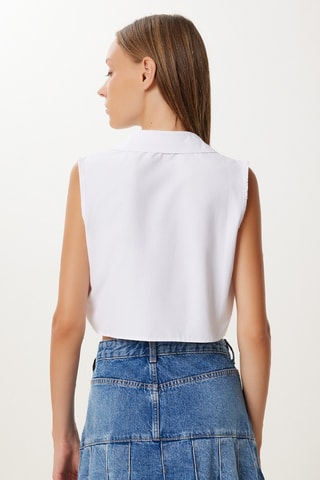 Chemisier court - Blanc