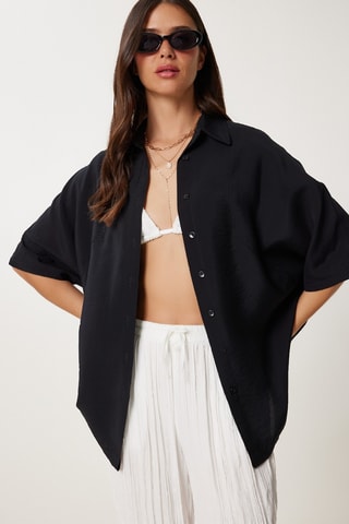 Chemisier oversize - Noir