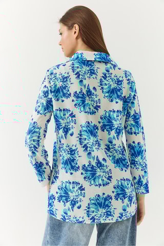 Chemisier - Bleu cobalt