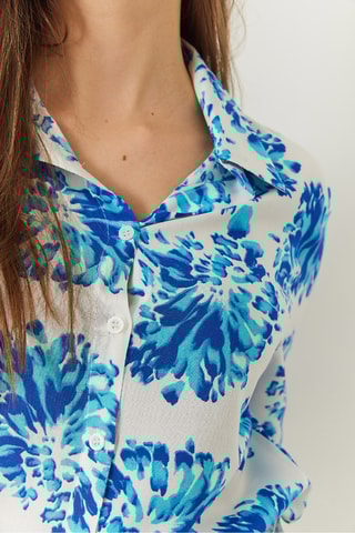 Chemisier - Bleu cobalt