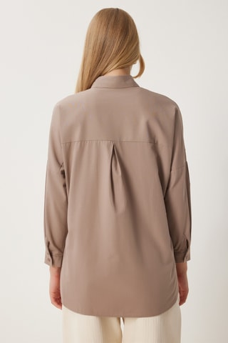 Chemisier oversize - Taupe