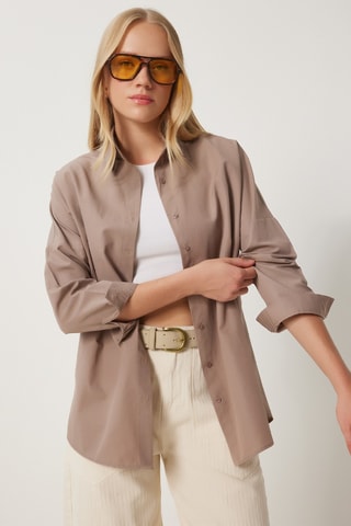 Chemisier oversize - Taupe