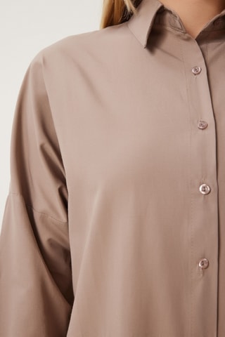 Chemisier oversize - Taupe