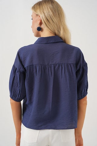 Chemisier court - Indigo