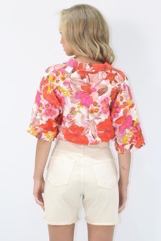 Chemisier court - Corail