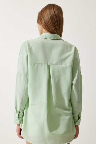 Chemisier oversize - Vert d’eau