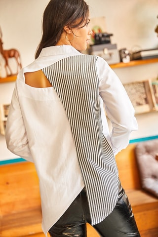 Chemisier oversize - Blanc